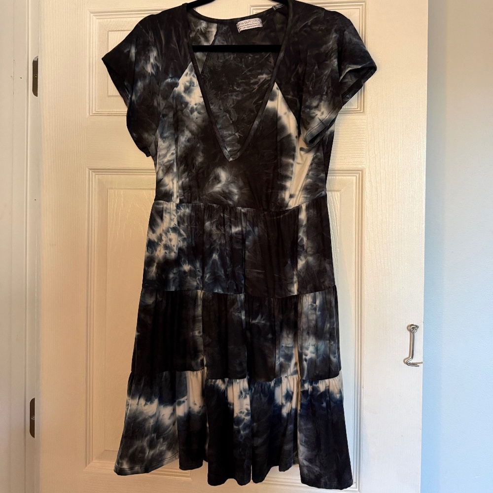 Urban outfitters babydoll tie dye short sleeve dress